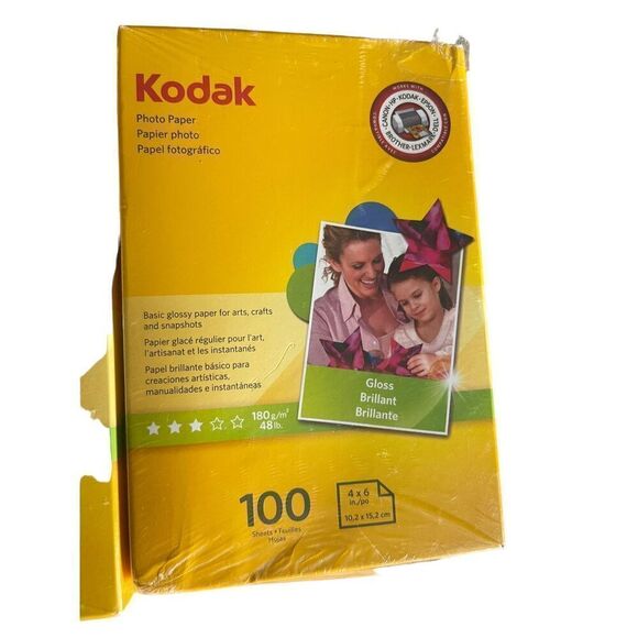 KODAKEAST White 6.5 Mil Glossy 100 Sheets/Pack Photo Paper Size 4 X 6 NEW - Picture 6 of 15